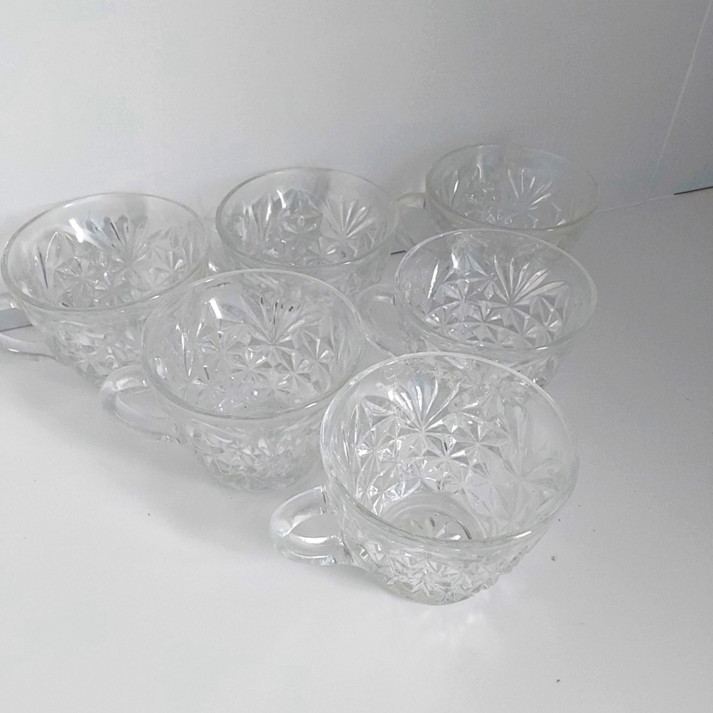 6 MCM Anchor Hocking Arlington Cups